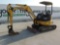 2009 Komatsu PC27MR-2 Mini Excavator, Rubber Tracks, Canopy, Swing Boom, Ba