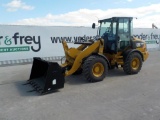 CAT 908M Wheeled Loader, Joystick Controls, Cab, QC, Aux. Hydraulics c/w Tw