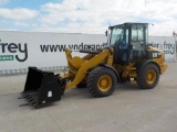 CAT 908M Wheeled Loader, Joystick Controls, Cab, QC, Aux. Hydraulics c/w Tw