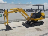 Komatsu PC10-7 Mini Excavator, Canopy, Rubber Tracks, Backfill Blade, Swing