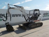 2009 Bobcat 337 Mini Excavator, OROPS, Rubber Tracks, Backfill Blade, Swing