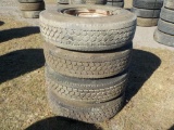 275/70/22.5 Tires c/w Rims (4 of) Serial: 10166-02