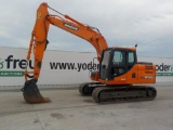 2014 Doosan DX140 LC Hydraulic Excavator, Cab, 23.5