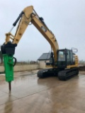 2012 CAT 320E Hydraulic Excavator, Cab, Q/C, Hydraulics, c/w Montabert M900