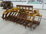 9' Root Rake to suit Wheel Loader, c/w Grapple Serial: 10555-02