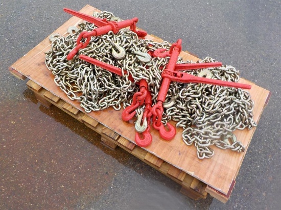 Ratchet Binders (5 of), Chains (10 of) Serial: 6452-33