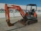 2008 Kubota KX71-3S Mini Excavator, Rubber Tracks, Backfill Blade, Swing Bo