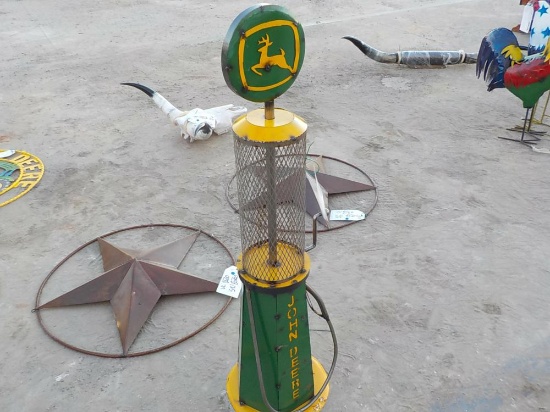 Antique Style John Deere Gas Pump