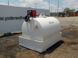 2018 AM-Tank  800 Gallon Diesel Fuel Tank c/w Containment Dike, 15 GPM Tran