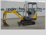 2014 Wacker Neuson 1404 Mini Excavator, OROPS, Rubber Tracks, Backfill Blad