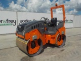 2018 Hamm HD13VV Double Drum Vibrating Roller c/w Roll Bar, 51