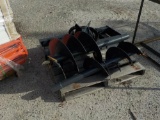 Hydraulic Post Hole Auger to suit Skidsteer Loader, c/w 18