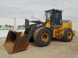 2010 John Deere 644K Wheeled Loader, Cab c/w A/C, Bucket, Pin On