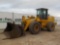 2003 John Deere 644H Rubber Tired Loader, EROPS, QC c/w A/C, Bucket & Forks