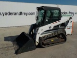 2015 Bobcat T450 Tracked Skidsteer Loader, EROPS, Hydraulics c/w A/C, Joyst