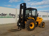 2007 JCB 926 4WD Rough Terrain Forklift c/w Cab 3 Stage Mast, Forks