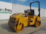 2008 CAT CB34 Double Drum Vibrating Roller c/w Roll Bar, 55