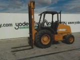 2004 Case 580G 2WD Rough Terrain Forklift c/w OROPS, Single Stage Mast, Sid