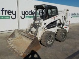 2015 Bobcat S650 Skidsteer Loader c/w OROPS, Hydraulics c/w Bucket, Solid T