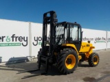 JCB 926 4WD Rough Terrain Forklift c/w Cab 3 Stage Mast, Forks