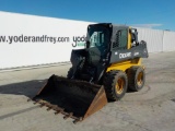 2014 John Deere 320E Skidsteer Loader c/w EROPS, Hydraulics, A/C, Bucket, J