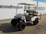 Ezgo  Customized Gas Golf Cart c/w Back Seat, Alumimum Wheels & Lift Kit
