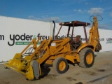 Case 580 Backhoe Loader, OROPS c/w Brush Cutter, Extednahoe c/w Bucket