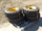 Pallet of 10-16.5 Tires and Rims to suit CAT Skidsteer (4 of)