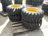 12-16.5 Skidsteer Tires on Rims to suit New Holland, John Deere, CAT (4 of)