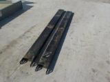 Set of 7' Pallet Fork Extensions to suit Skidsteer Loader