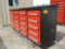 7' Work Bench/Tool Cabinet c/w 20 Drawers