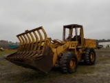 Case 621 Rubber Tired Loader c/w Bucket & Rake