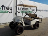 Ezgo  Customized Gas Golf Cart c/w Back Seat, Aluminum Wheels & Lift Kit