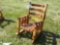 Amish Built, Red Cedar Log Rocker