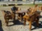 Teak Wood Log Table c/w 4 Chairs