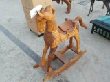 30' Teak Wood Rocking Horse