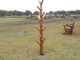 Teak Wood Hat Rack