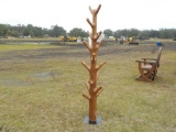 Teak Wood Hat Rack