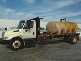 2002 International 4300 Single Axle Water Truck c/w 2000 Gallon Water Tank,