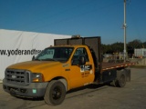 2005 Ford F350XL Regular Cab Flatbed, 5.4L Gasoline Engine, Automatic Trans