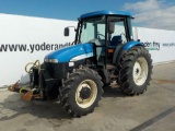 2010 New Holland TD5050 4WD Farm Tractor, Cab, 3 Point Rear Linkage, Front