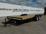 Topline TH-18 Carhauler Trailer - 16' Flat c/w 2' Dovetail - Wood Floor, Sl