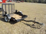 Single Axle Plant Trailer c/w Ramp