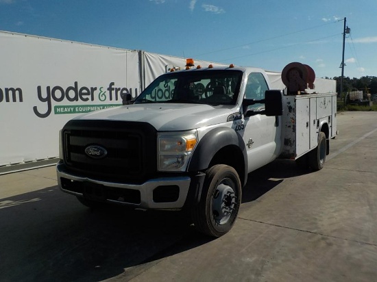 2011 Ford F450 Mechanics Truck c/w Crane, Air Compressor (311,166 Miles)