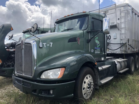 2012 Kenworth T660 Tandem Axle Day Cab, MX Paccar Diesel Engine, PTO Wet Ki