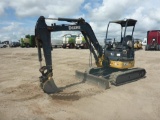 2012 John Deere 35D Mini Excavator, Canopy c/w Aux Hydraulics, Dozer Blade