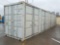 40' HQ High Cube Five Multi Door Container c/w 4 Side Doors, 1 End Door, Lo