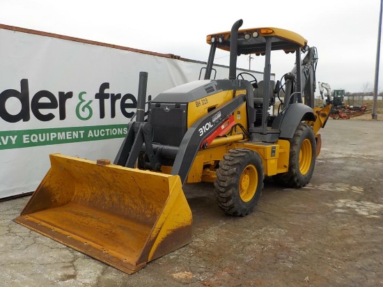 2016 John Deere 310L Backhoe Loader, 4WD, ROPS, Turbo, Aux Hydraulics, Quic