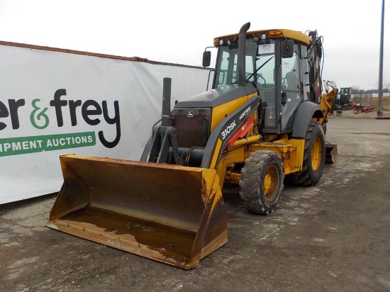 2014 John Deere 310SK Backhoe Loader, 4WD, EROPS, Quick Attach c/w Extendah