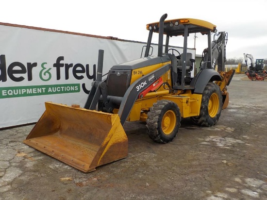 2015 John Deere 310K Backhoe Loader, 4WD, ROPS, Turbo, Aux Hydraulics, Quic